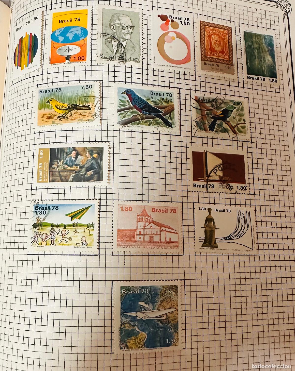 Sellos: CMI) 1978. BRAZIL. TELECOMMUNICATIONS, WORLD MAP, HISTORICAL PORTRAIT, CAMPANHA DE ERRADICA&Ccedil;&Atilde;O, RED