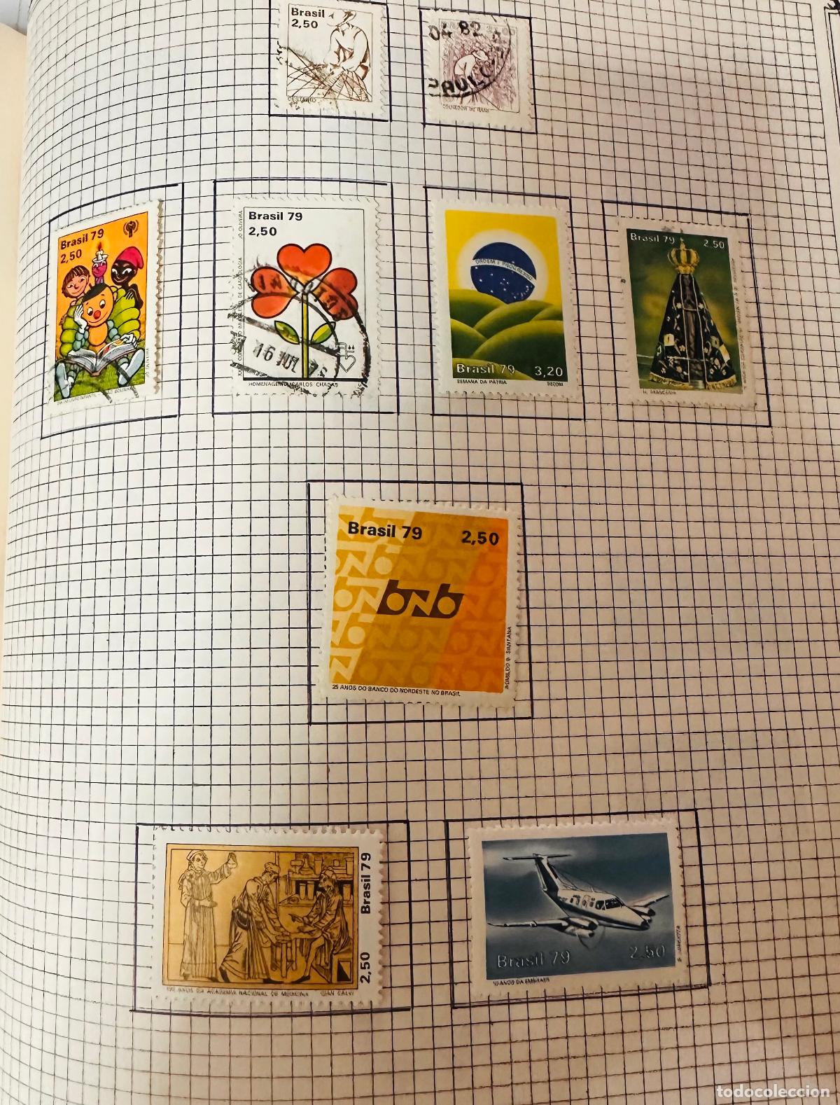 Sellos: CMI) 1979. BRAZIL. WORKER WITH NETS, RECTANGLES, CHILDREN READING, RED FLOWER, SEMANA DA P&Aacute;TRIA MAP,