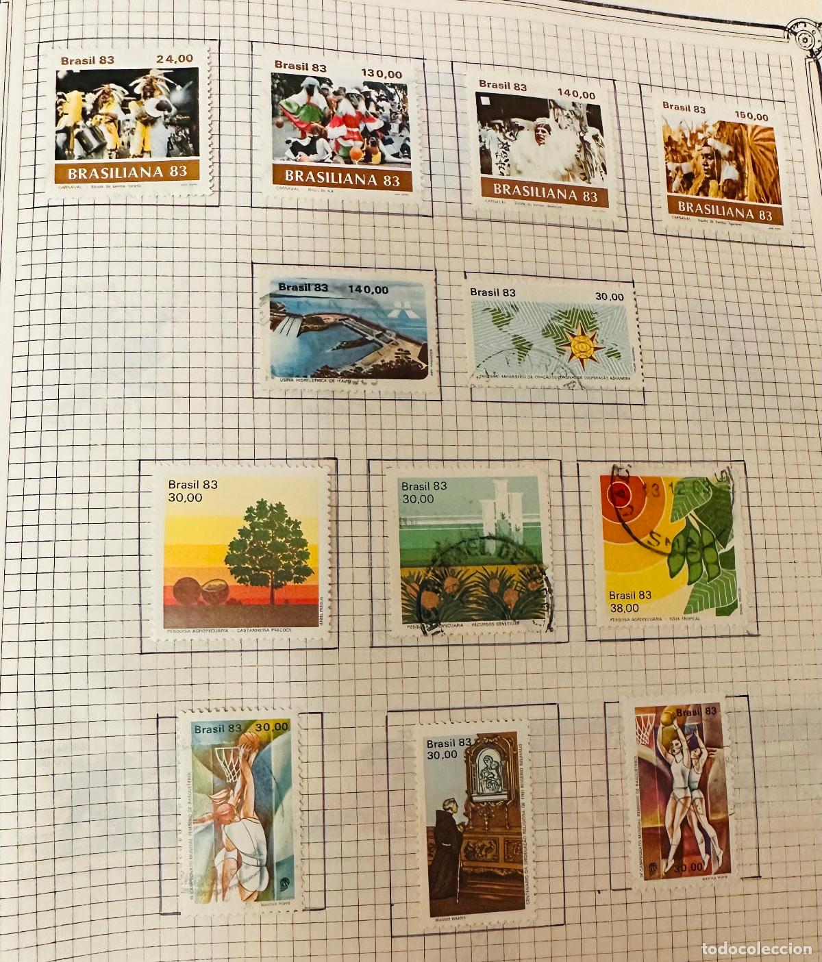 Sellos: CMI) 1983. BRAZIL. BRASILIANA 83 (LABOR TRADITIONS, PARADES), CARGO PORT, MAP WITH SUN, PESQUISA AGR