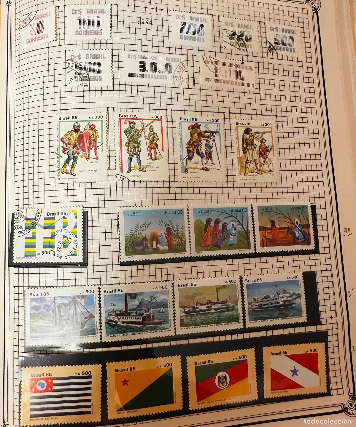 Timbres: CMI) 1985. BRAZIL. MULTICOLORED TYPOGRAPHICAL ISSUES, RIDERS AND SOLDIERS (MARTIM RODRIGUES), NATION