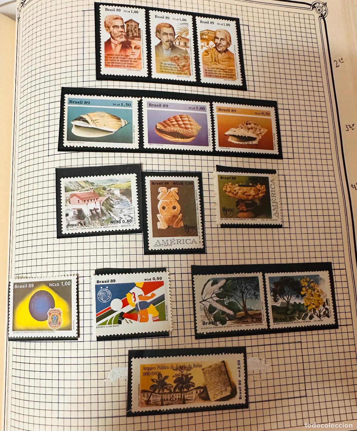 Selos: CMI) 1989-1990. BRAZIL. WRITERS PORTRAITS, SHELLS AND SNAILS, HYDROELECTRIC CENTER (DAM), INDIGENOUS