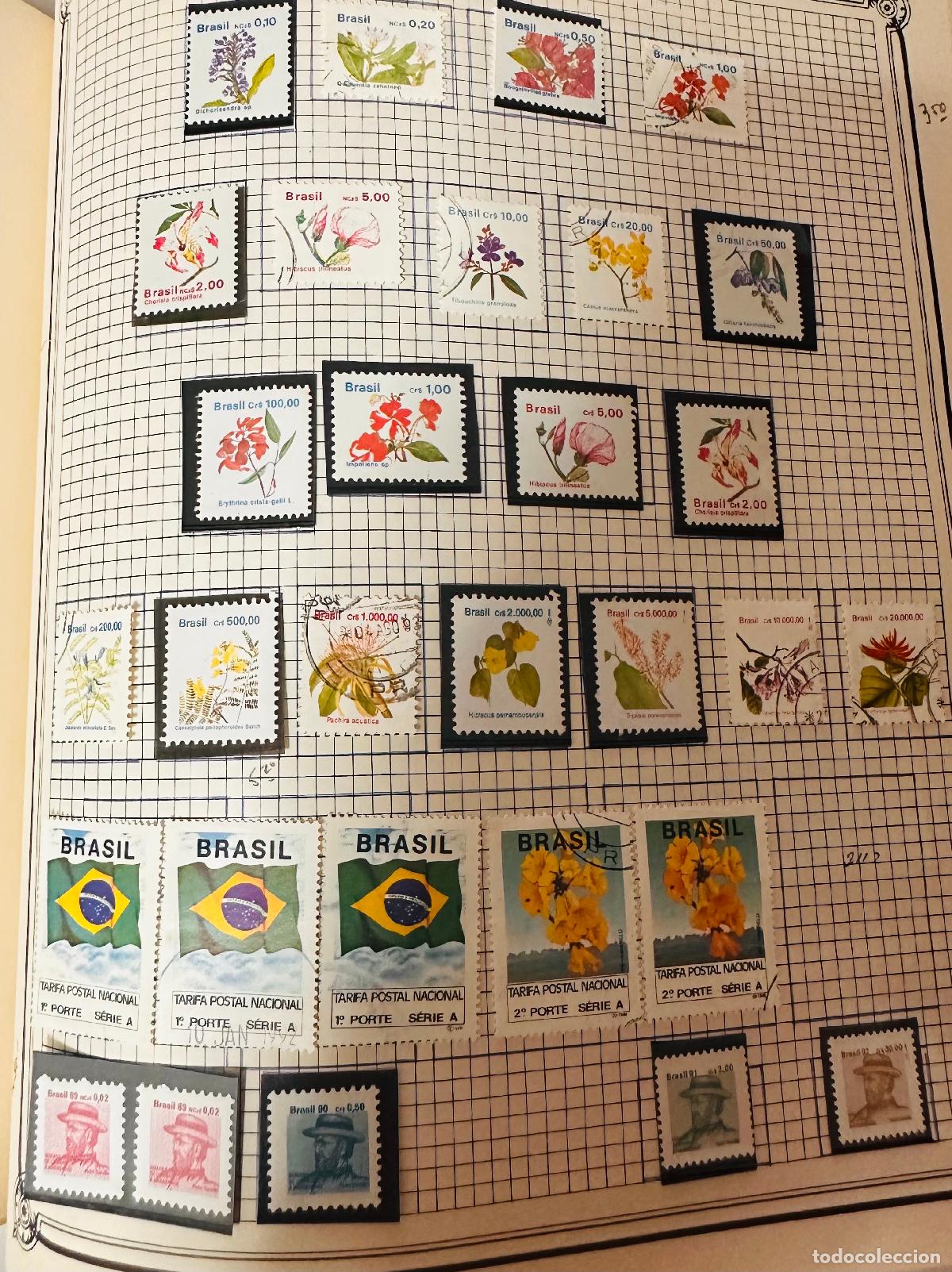 Selos: CMI) 1989-1991. BRAZIL. PLANTS AND EXOTIC FLOWERS HERBARIUM IN WHITE AND GRAY FRAMES, TARIFA POSTAL