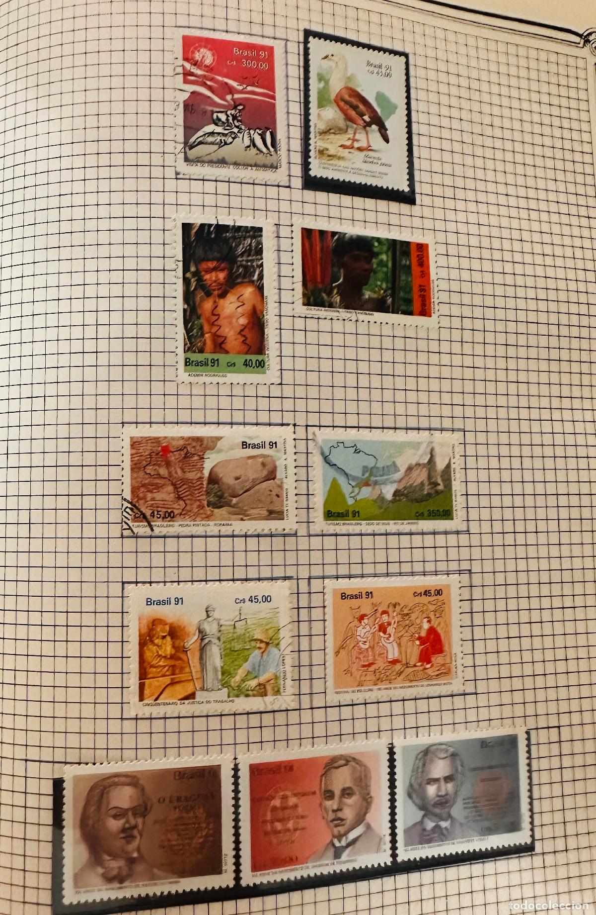 Selos: CMI) 1991. BRAZIL. GOLDEN LION TAMARIN (ENVIRONMENT), MARITIME BIRD, INDIGENOUS FACES, ROCK ARCHAEOL
