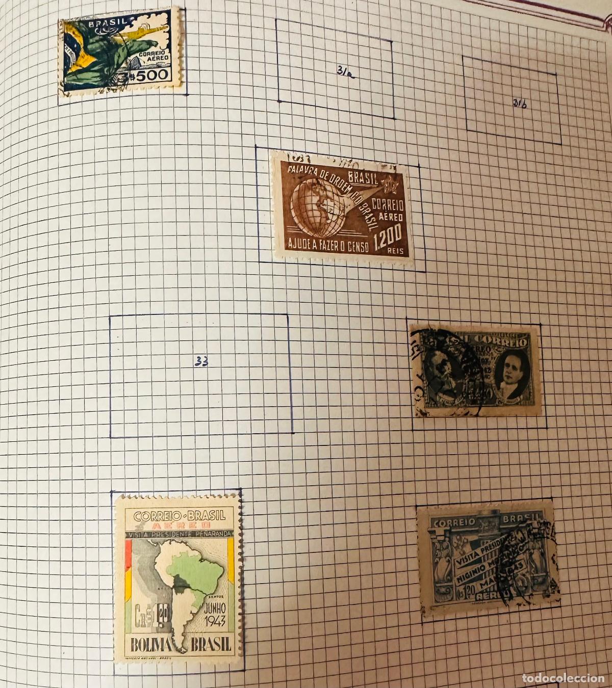 Sellos: CMI) 1930-1943. BRAZIL. NATIONAL FLAG, WORLD GLOBE, PROFILE PORTRAITS WITH BLACK CANCELLATION, SOUTH