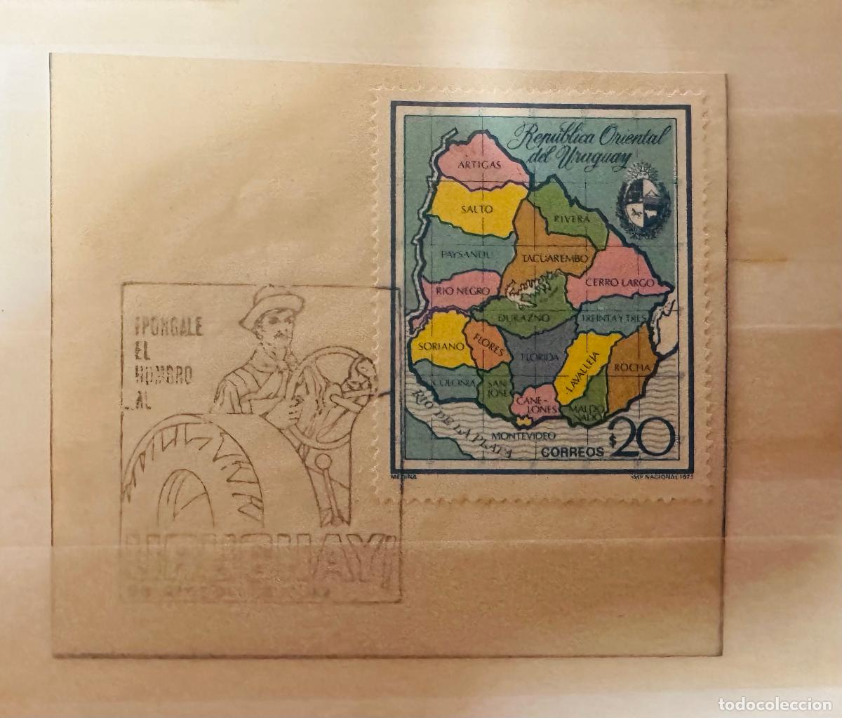 Selos: CMI) 1983. URUGUAY. REPUBLICA ORIENTAL DEL URUGUAY COMPOSITION WITH 20 STAMP OF POLITICAL MAP AND SH