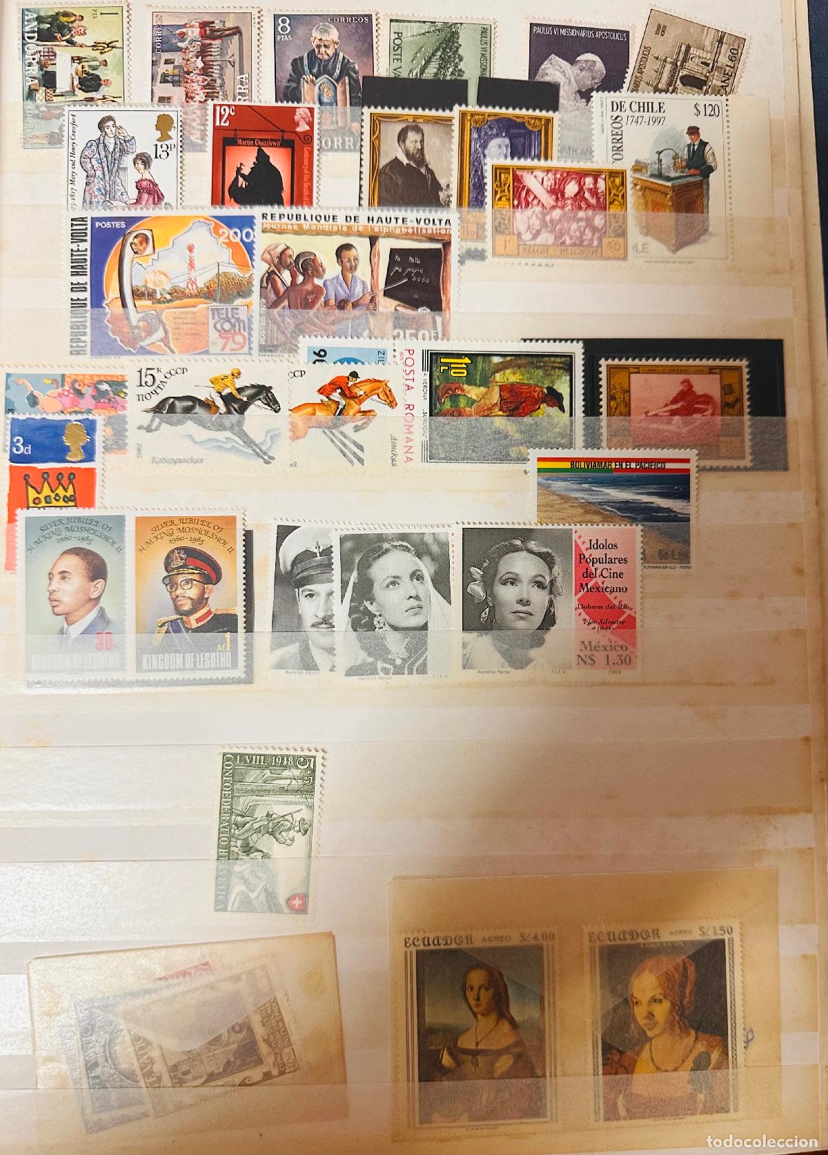 Sellos: CMI) 1964-1997. VARIOUS COUNTRIES. LIGHT AIRCRAFT FROM UPPER VOLTA, FRAMED PORTRAIT FROM UNITED KING