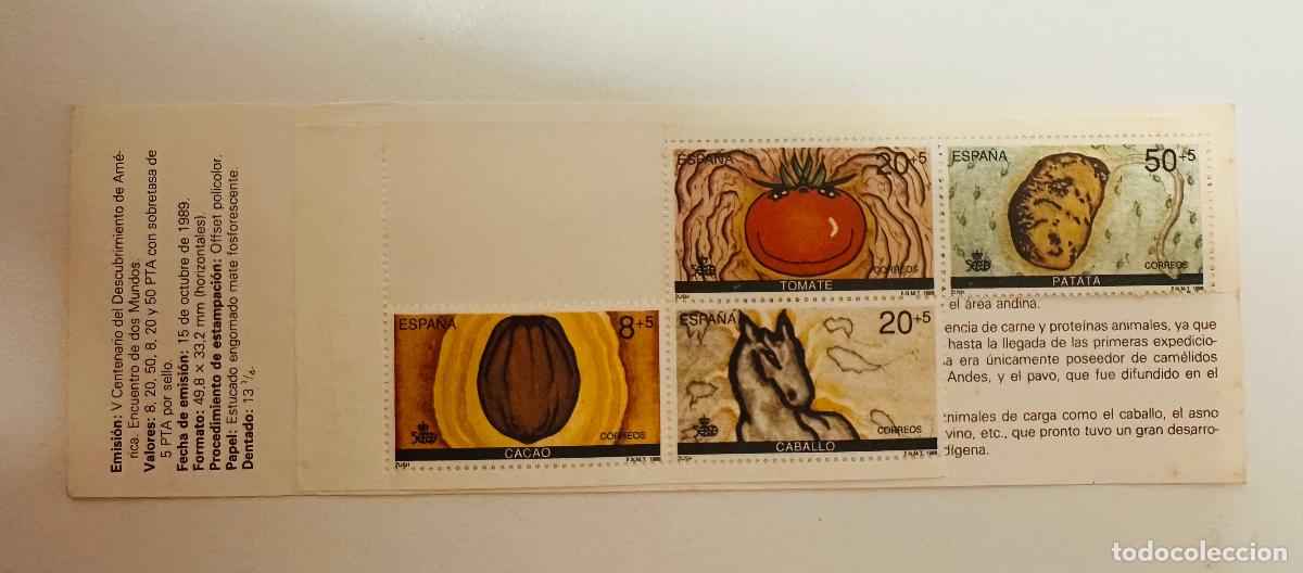 Sellos: CMI) 1989. SPAIN. V CENTENARIO DEL DESCUBRIMIENTO DE AM&Eacute;RICA COMPENDIUM WITH MULTICOLORED STAMPS OF