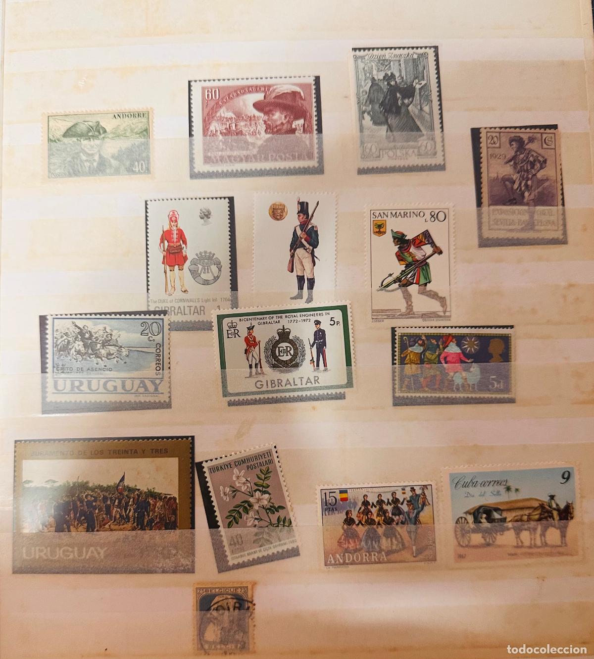 Sellos: CMI) 1929-1980. VARIOUS COUNTRIES. LANDSCAPE FROM ANDORRA, MILITARY WITH MUSKET FROM HUNGARY, RELIGI