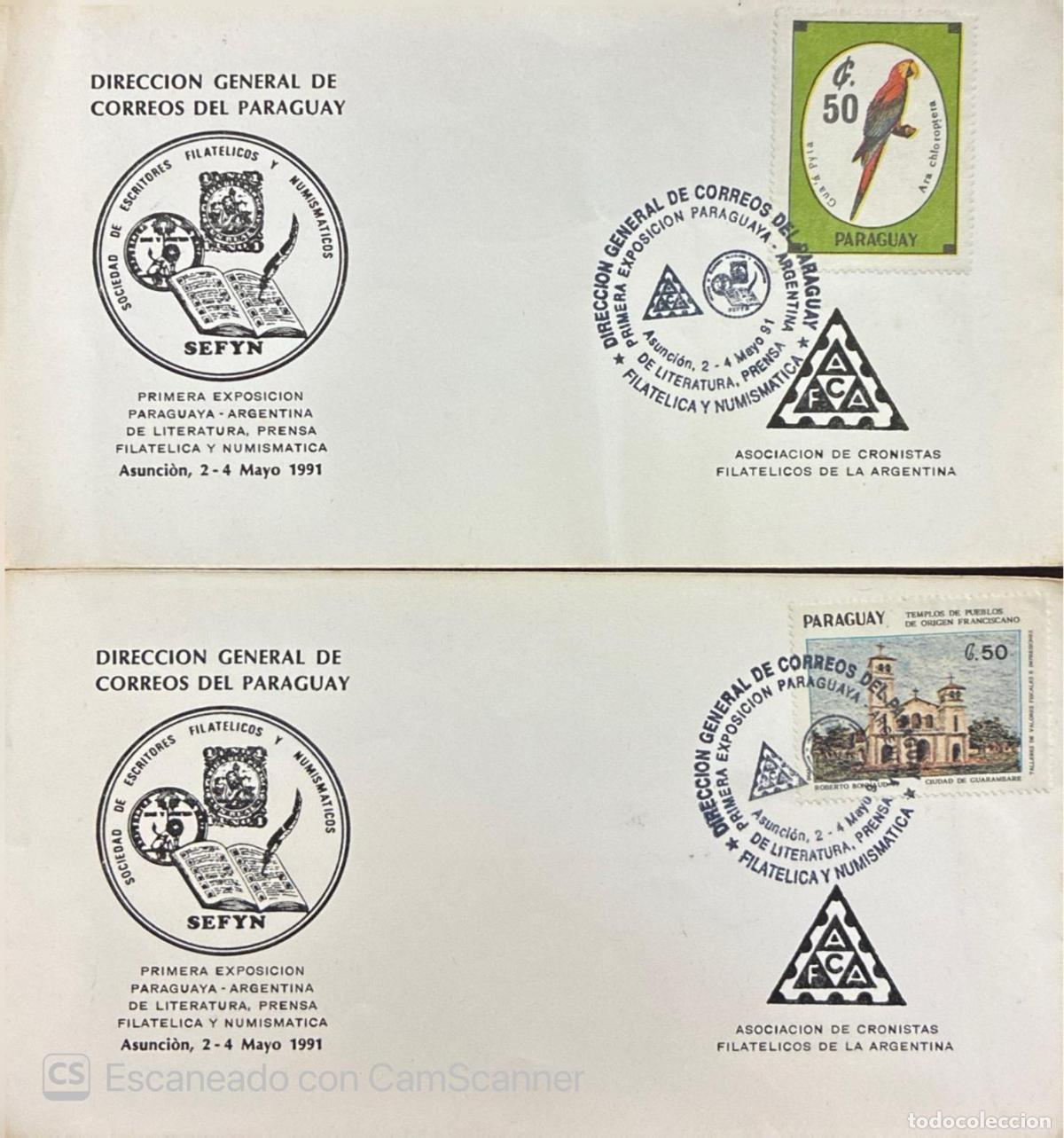 Sellos: CMI) 1991. PARAGUAY. ORNITHOLOGICAL MULTICOLORED PARROT ILLUSTRATION AND CHURCH FACHADE OF FRANCISCA