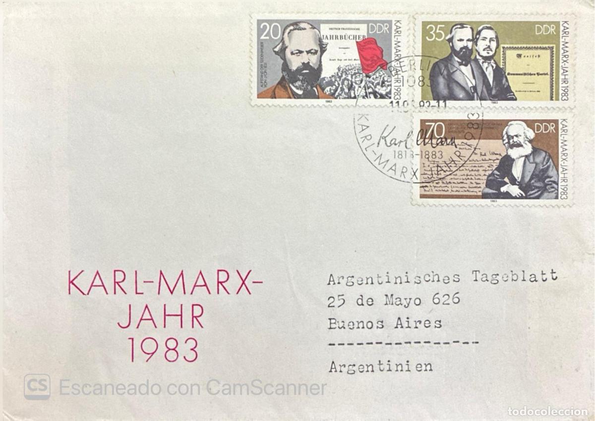 Sellos: CMI) 1983. GERMANY. PORTRAITS COMPENDIUM AND COMMEMORATIVE HISTORICAL IMAGES FROM KARL-MARX-JAHR 198