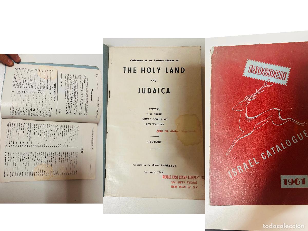 Sellos: CMI) 1961. UNITED STATES. RED-TONED COVER FEATURING DEER EMBLEM OF &rdquo;MOSDEN ISRAEL CATALOGUE - THE HO
