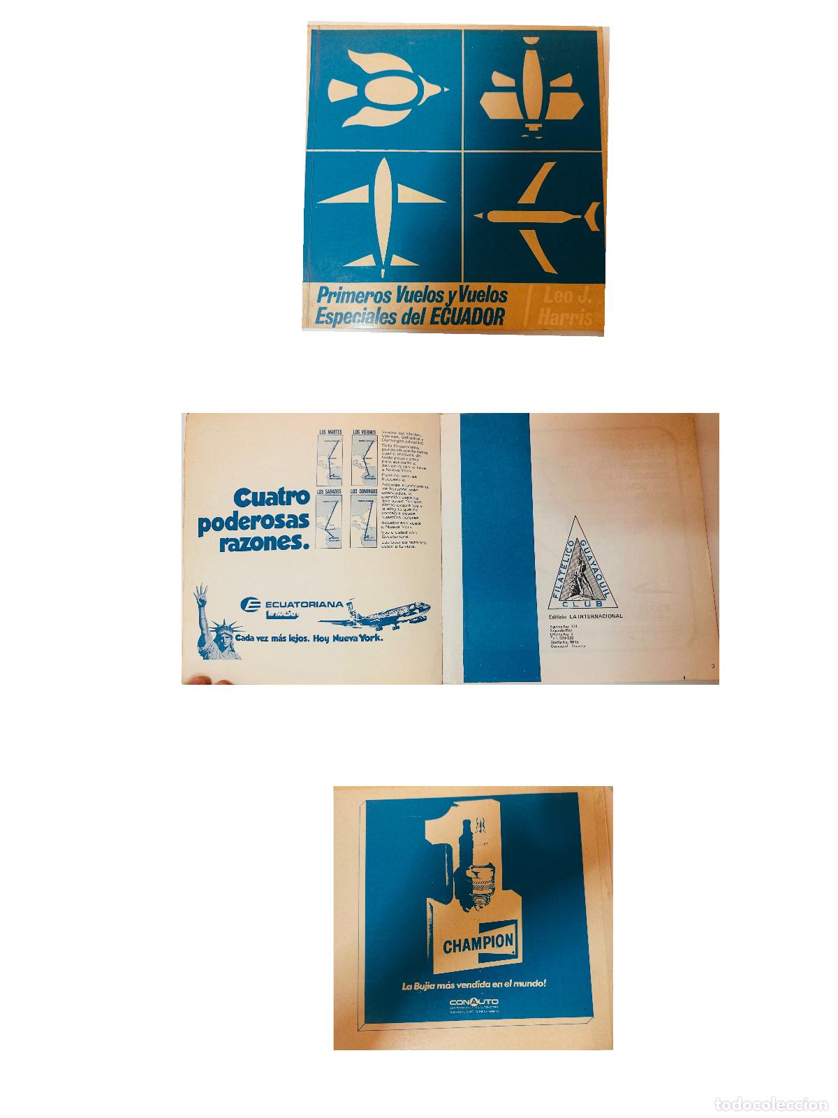 Sellos: CMI) 2005. ECUADOR. AIR LITERARY COVER AND IMAGES TITLED &rdquo;PRIMEROS VUELOS Y VUELOS ESPECIALES DEL EC