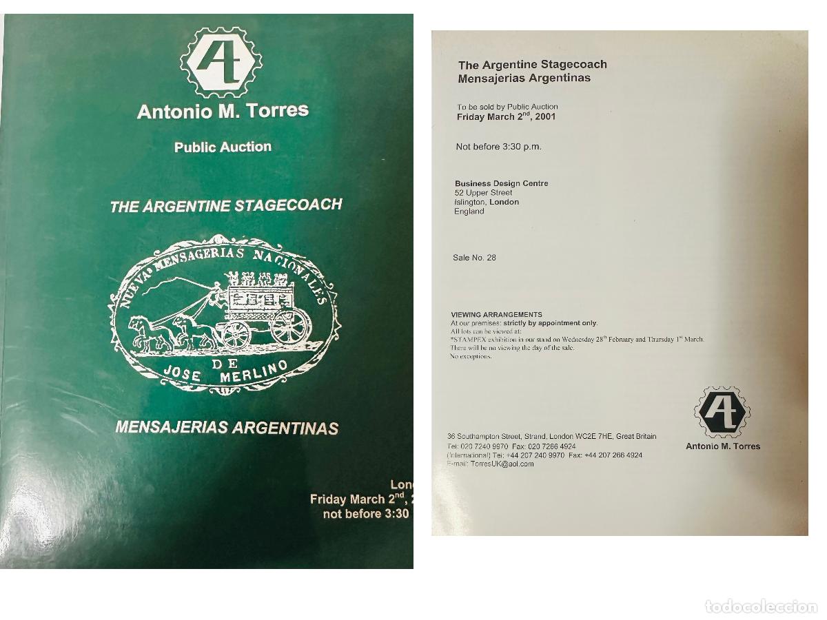 Selos: CMI) 2001. UNITED KINGDOM. GREEN-FRAMED COVER FEATURING A POSTAL COACH FROM &rdquo;ANTONIO M. TORRES PUBLI