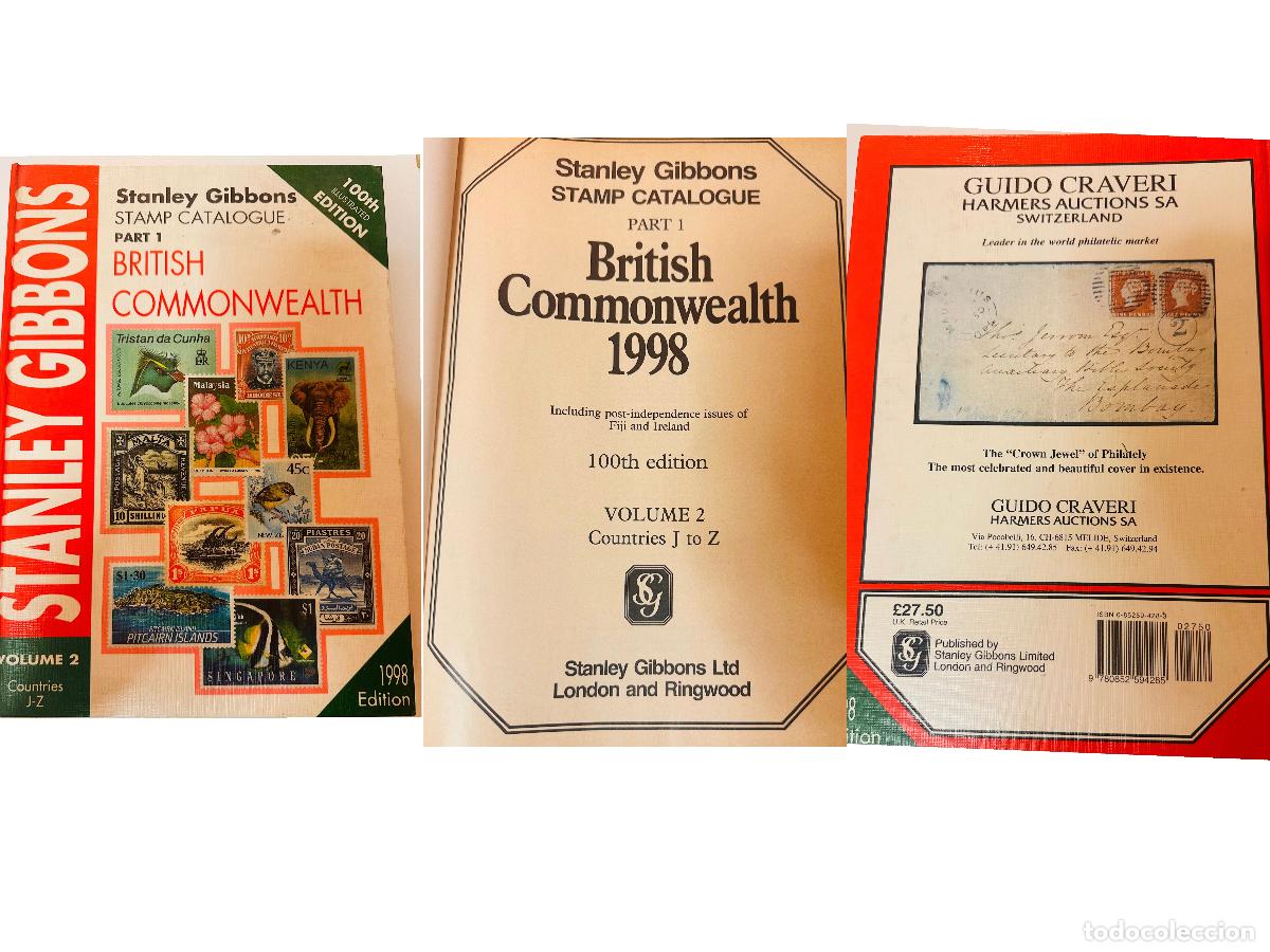 Selos: CMI) 1998. UNITED KINGDOM. BOOK COVER FEATURING MULTICOLORED STAMPS COMPENDIUM OF &rdquo;STANLEY GIBBONS S