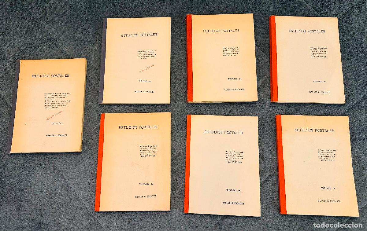 Sellos: CMI) 1900. BOLIVIA. UNIFORM COMPENDIUM OF EIGHT LITERARY BOOKS TITLED &rdquo;ESTUDOS POSTALES&rdquo;. BOOK. XF