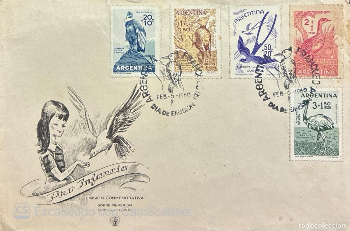 Sellos: CMI) 1960. ARGENTINA. WILD BIRDS ORNITHOLOGICAL COMPILATION (CONDOR, PARTRIDGE, RHEA) FROM PRO INFAN