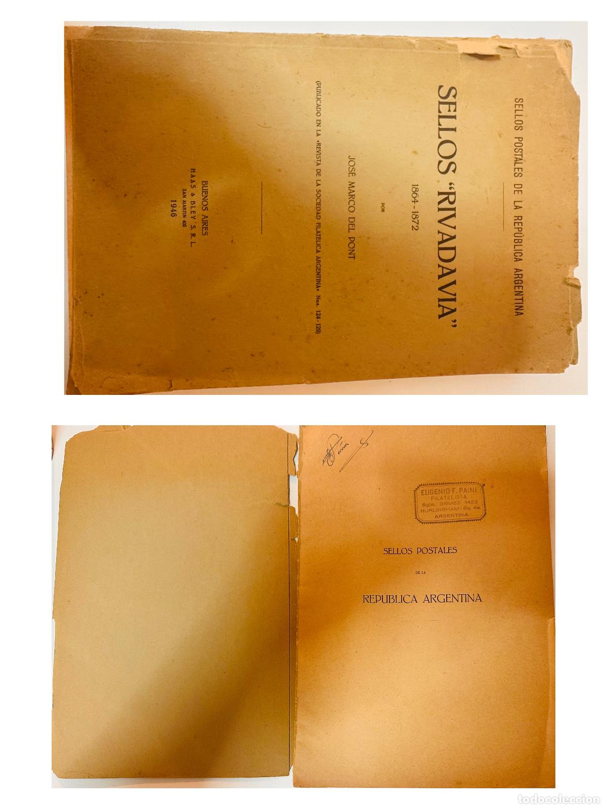 Sellos: CMI) 1946. ARGENTINA. CLASSIC SPECIALIZED LITERARY COVER TITLED &rdquo;SELLOS POSTALES DE LA REP&Uacute;BLICA ARG