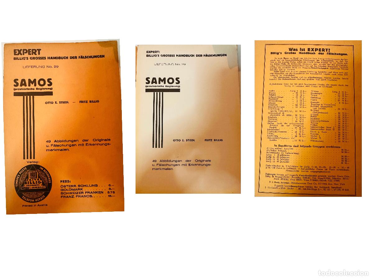 Sellos: CMI) 1930. AUSTRIA. RECTANGULAR BOOK COVER FEATURING CENTRAL CIRCULAR MARK TITLED &rdquo;BILLIG'S GROSSES