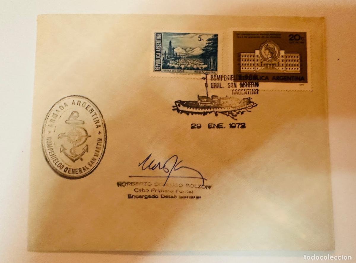 Sellos: CMI) 1972. ARGENTINA. HISTORICAL FACILITY VIEW WITH A BLUE-TONED TIERRA DEL FUEGO STAMP. ARGENTINE N