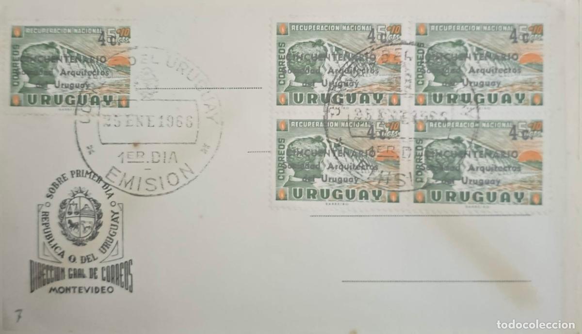 Sellos: CMI) 1966. URUGUAY. UNIFORM STAMPS COMPENDIUM FEATURING SCULPTURAL PORTRAIT FROM THE URUGUAYAN ARCHI