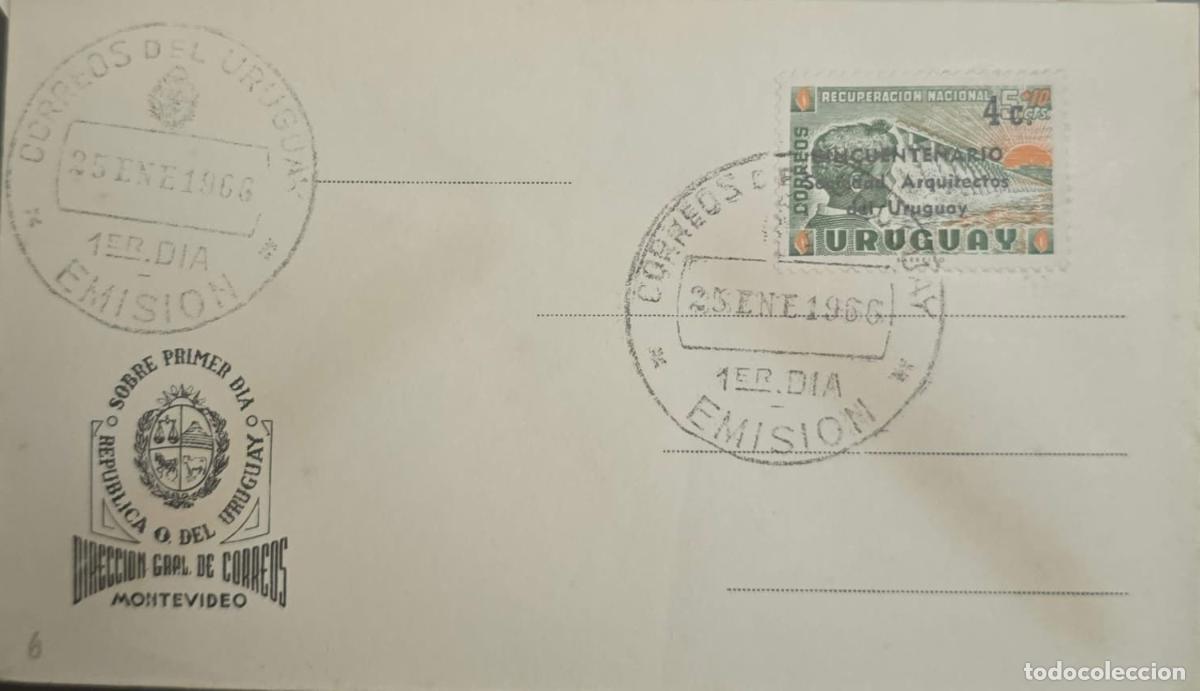 Briefmarken: CMI) 1966. URUGUAY. DIRECCION GRAL DE CORREOS MONTEVIDEO MARK FEATURING A GREEN-TONED RECUPERACION N