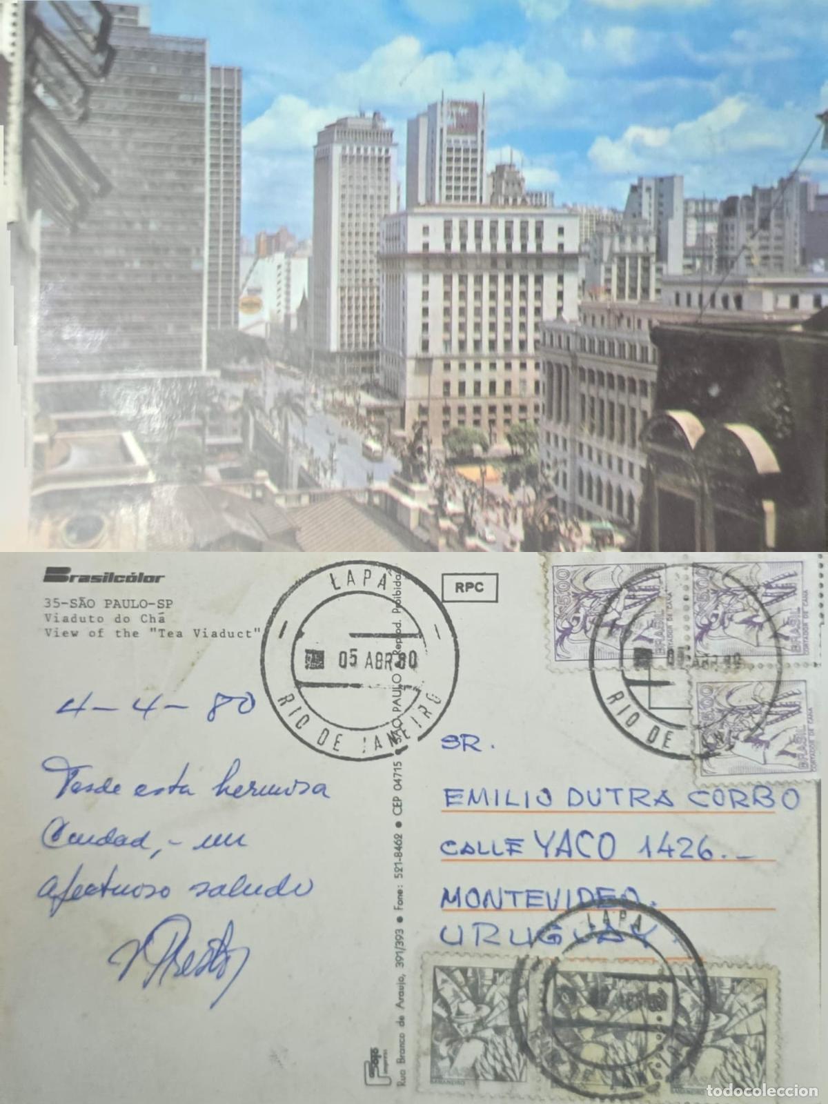 Briefmarken: CMI) 1980. BRAZIL. S&Atilde;O PAULO VIADUTO DO CH&Aacute; URBAN FACHADE DESIGN FEATURING LAPA CENTRAL CIRCULAR MAR