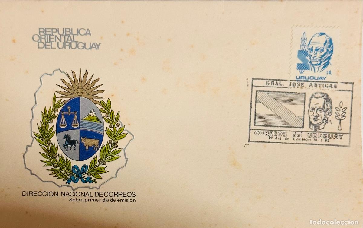 Stamps: CMI) 1982. URUGUAY. BLUE-TONED PORTRAIT OF GENERAL JOS&Eacute; ARTIGAS FEATURING DIRECCI&Oacute;N NACIONAL DE CORR