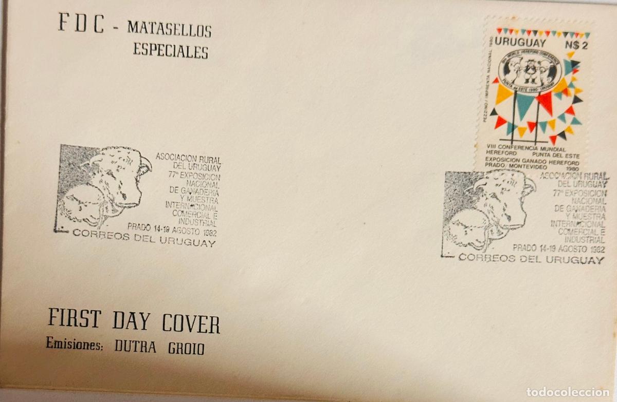 Sellos: CMI) 1982. URUGUAY. COLORED BUNTING LOGO FROM VIII CONFERENCIA MUNDIAL HEREFORD PUNTA DEL ESTE ISSUE