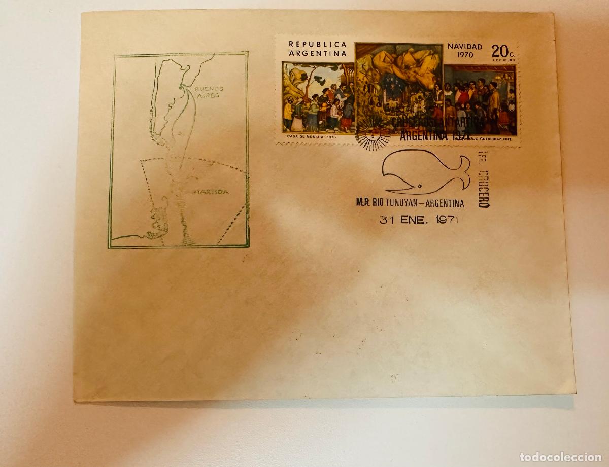 Stamps: CMI) 1971. ARGENTINA. SACRED NATIVITY SCENE DESIGN FROM CHRISTMAS 1970 SERIES AND A WHALE CETACEAN I