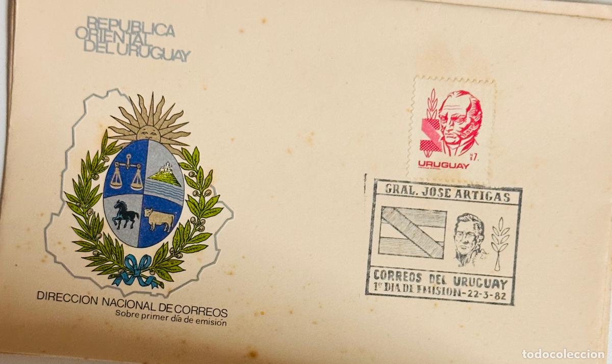 Stamps: CMI) 1982. URUGUAY. RED-TONED PORTRAIT OF GENERAL JOS&Eacute; ARTIGAS FEATURING DIRECCI&Oacute;N NACIONAL DE CORRE