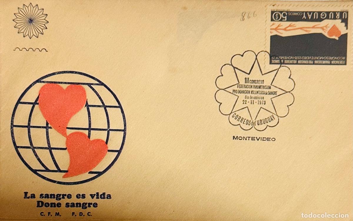 Francobolli: CMI) 1973. URUGUAY. HEART FEATURING BRANCHES DESIGN FROM II CONGRESO FEDERACI&Oacute;N PANAMERICANA PRO DON