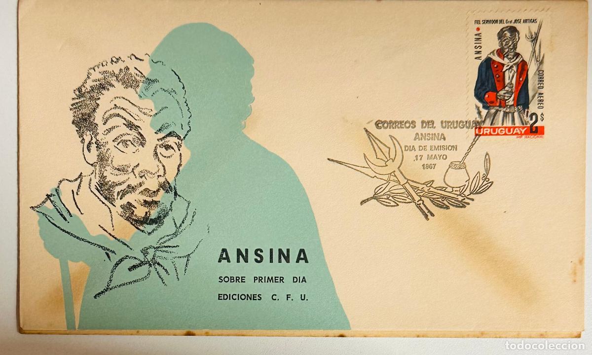 Francobolli: CMI) 1967. URUGUAY. COMMEMORATIVE PORTRAIT OF JOAQU&Iacute;N LENZINA WITH FIEL SERVIDOR DEL GRAL. JOS&Eacute; ARTI