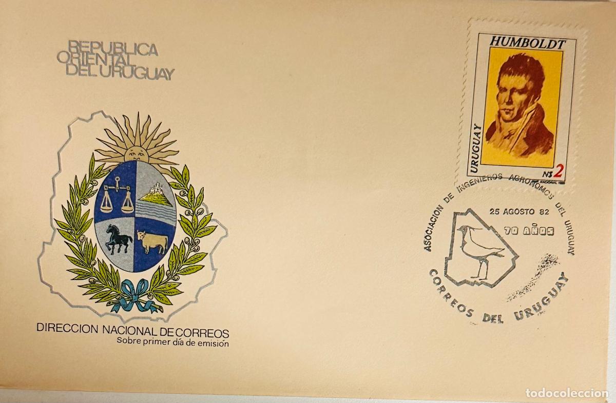 Francobolli: CMI) 1982. URUGUAY. ALEXANDER VON HUMBOLDT OVAL PORTRAIT FEATURING ASOCIACI&Oacute;N DE INGENIEROS AGR&Oacute;NOMO