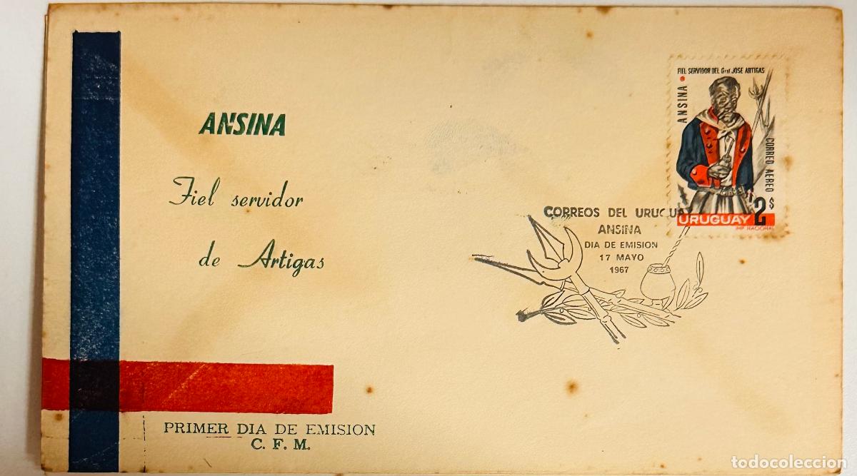 Sellos: CMI) 1967. URUGUAY. COMMEMORATIVE PORTRAIT OF JOAQU&Iacute;N LENZINA FROM FIEL SERVIDOR DE ARTIGAS ANSINA I
