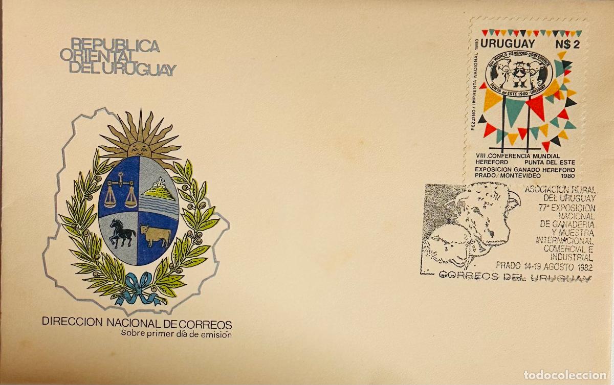 Sellos: CMI) 1982. URUGUAY. TRIPARTITE LOGO FROM VIII HEREFORD WORLD CONFERENCE ISSUE FEATURING ASOCIACI&Oacute;N R