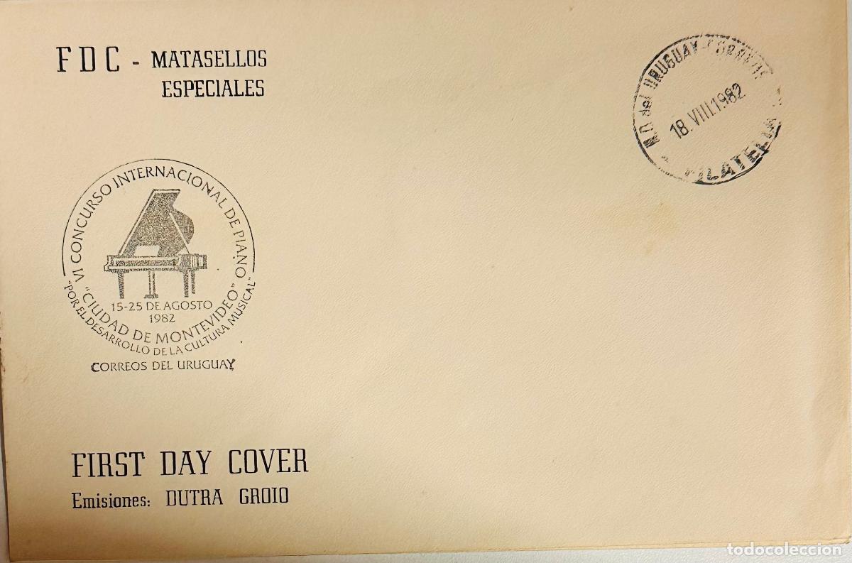 Sellos: CMI) 1982. URUGUAY. VI CIUDAD DE MONTEVIDEO INTERNATIONAL PIANO COMPETITION COMMEMORATIVE CIRCULAR C