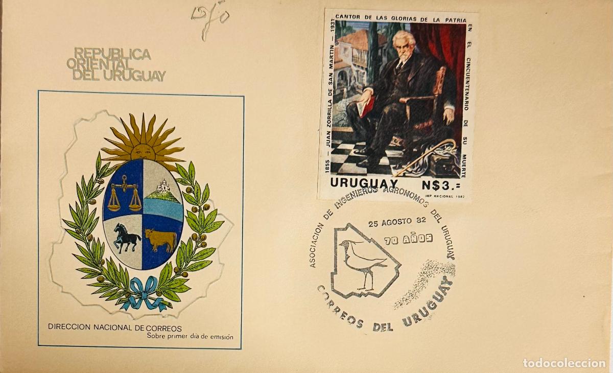 Sellos: CMI) 1982. URUGUAY. CENTRAL PICTORIAL WORK OF JUAN ZORRILLA DE SAN MARTIN FEATURING ASOCIACI&Oacute;N DE IN