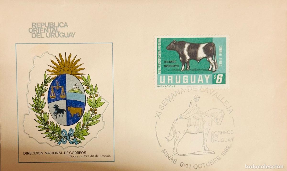 Sellos: CMI) 1982. URUGUAY. HOLANDO URUGUAYO BULL LIVESTOCK ILLUSTRATION FROM RIQUEZA AGROPECUARIA URUGUAYA