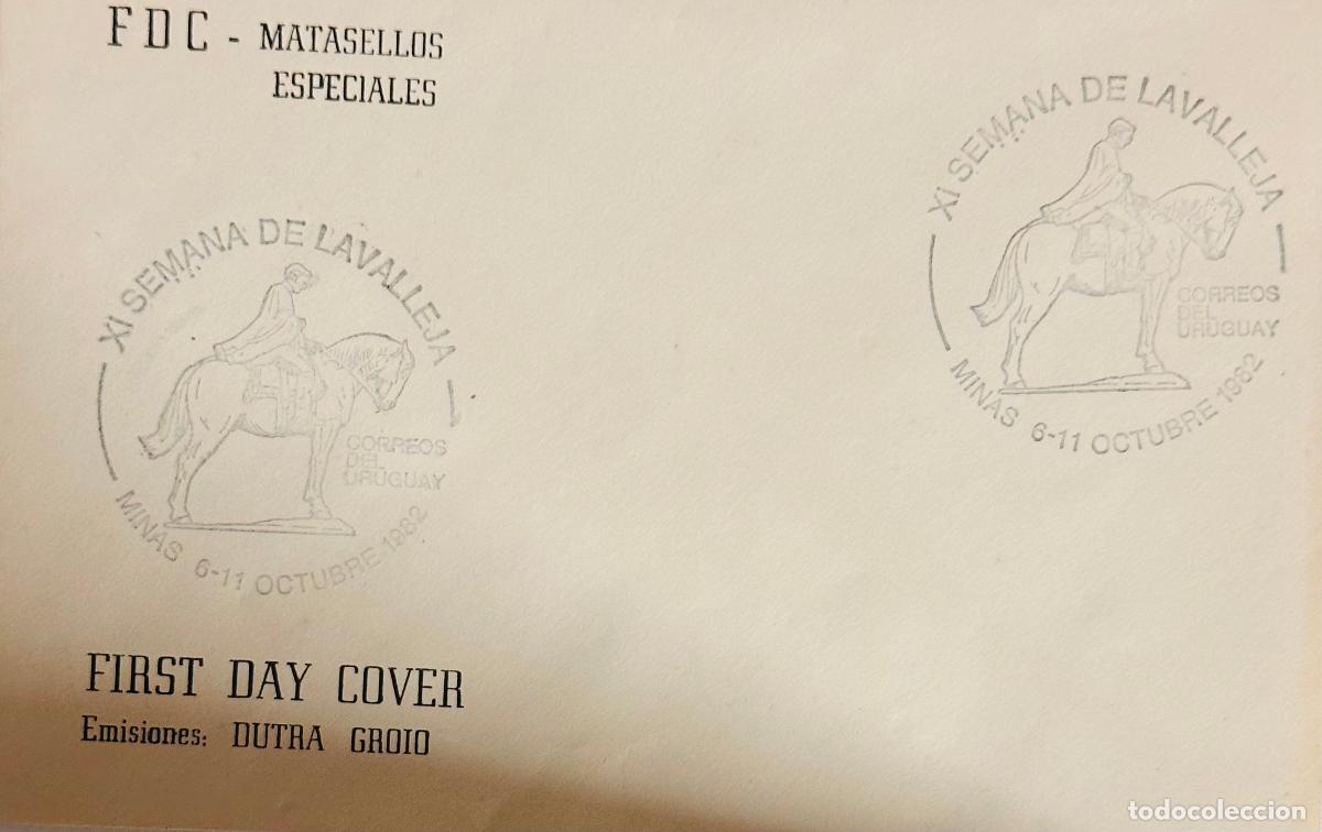 Sellos: CMI) 1982. URUGUAY. TWO REPEATED XI SEMANA DE LAVALLEJA MINAS 6-11 OCTUBRE 1982 COMMEMORATIVE CIRCUL