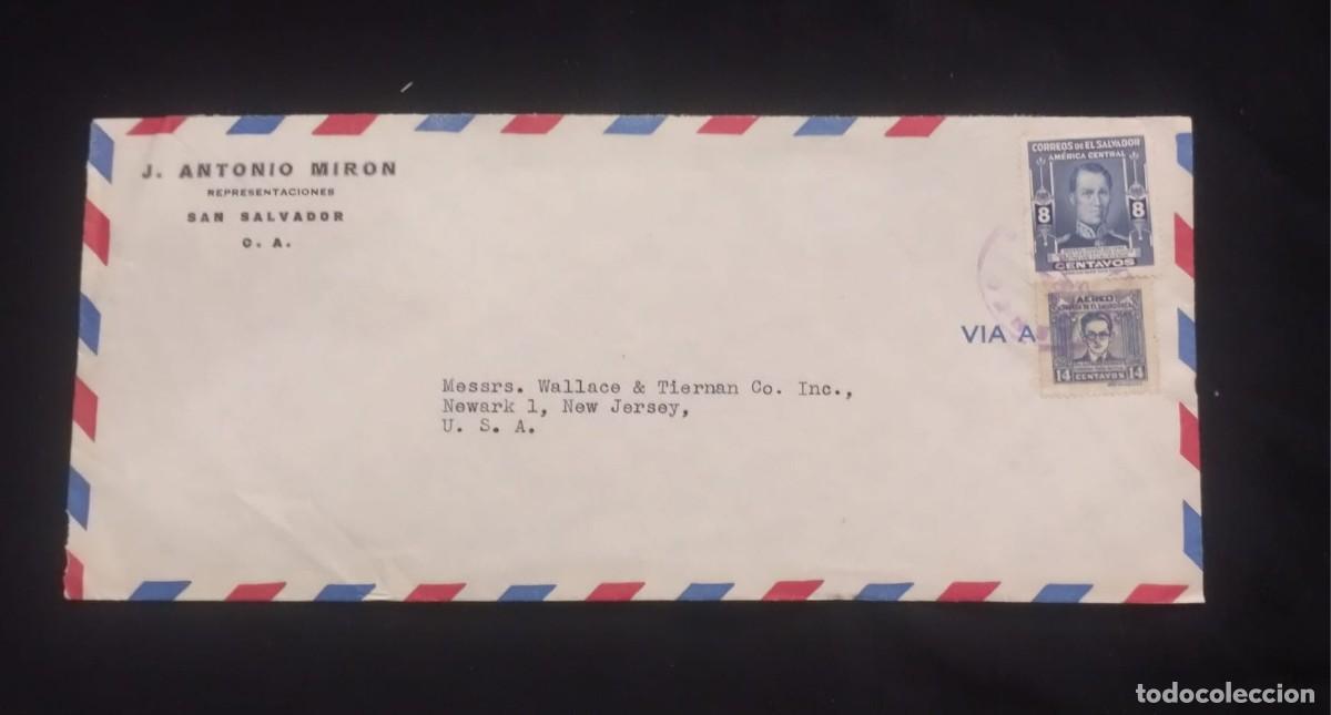 Sellos: TS) 1940 EL SALVADOR, COVER SENT FROM SAN SALVADOR TO NEW JERSEY, USA, AIRMAIL, WITH GENERAL FRANCIS