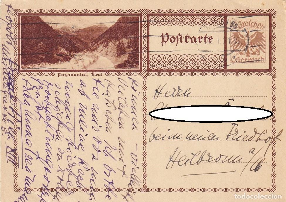 Sellos: Entero postal Tirol Austria - Encargo flores y mantenimiento tumba Cementerio - Principios siglo XX