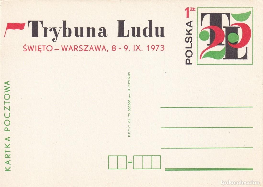 Francobolli: Entero postal Polonia 1973 - 25 Aniv. fundaci&oacute;n del peri&oacute;dico Trybuna Ludu - La Tribuna del Pueblo