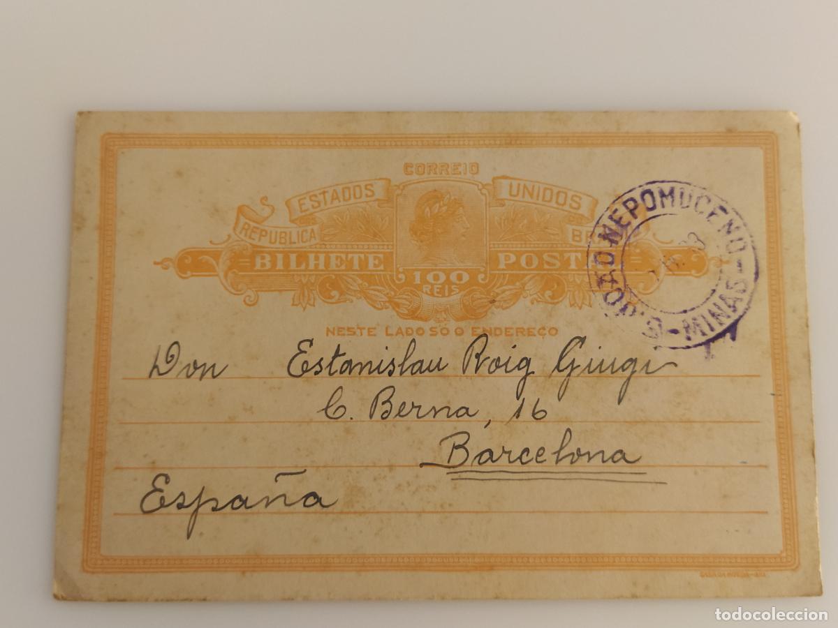 Sellos: BRASIL - ENTERO POSTAL A&Ntilde;O 1933 - ESTANISLAU ROIG -(116.368)