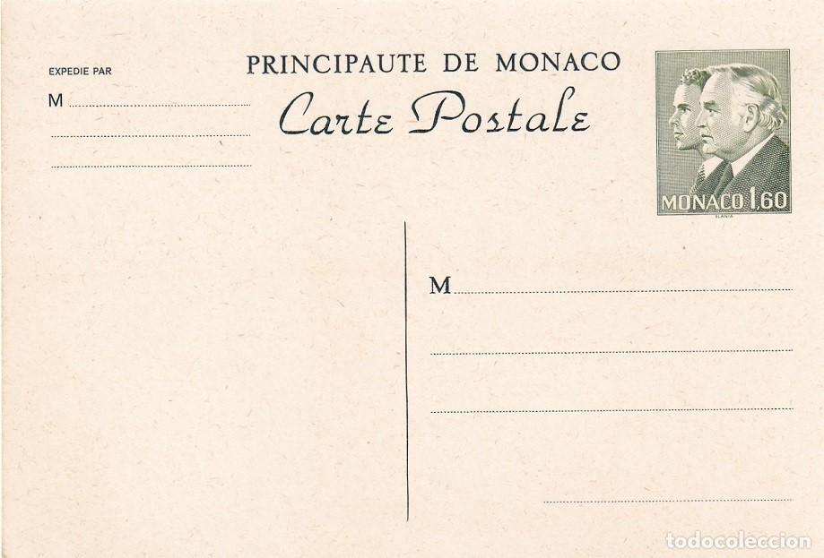 Selos: Entero postal de M&oacute;naco 1982 sin circular - Grimaldi - Raniero III y su hijo Alberto, hoy Alberto II