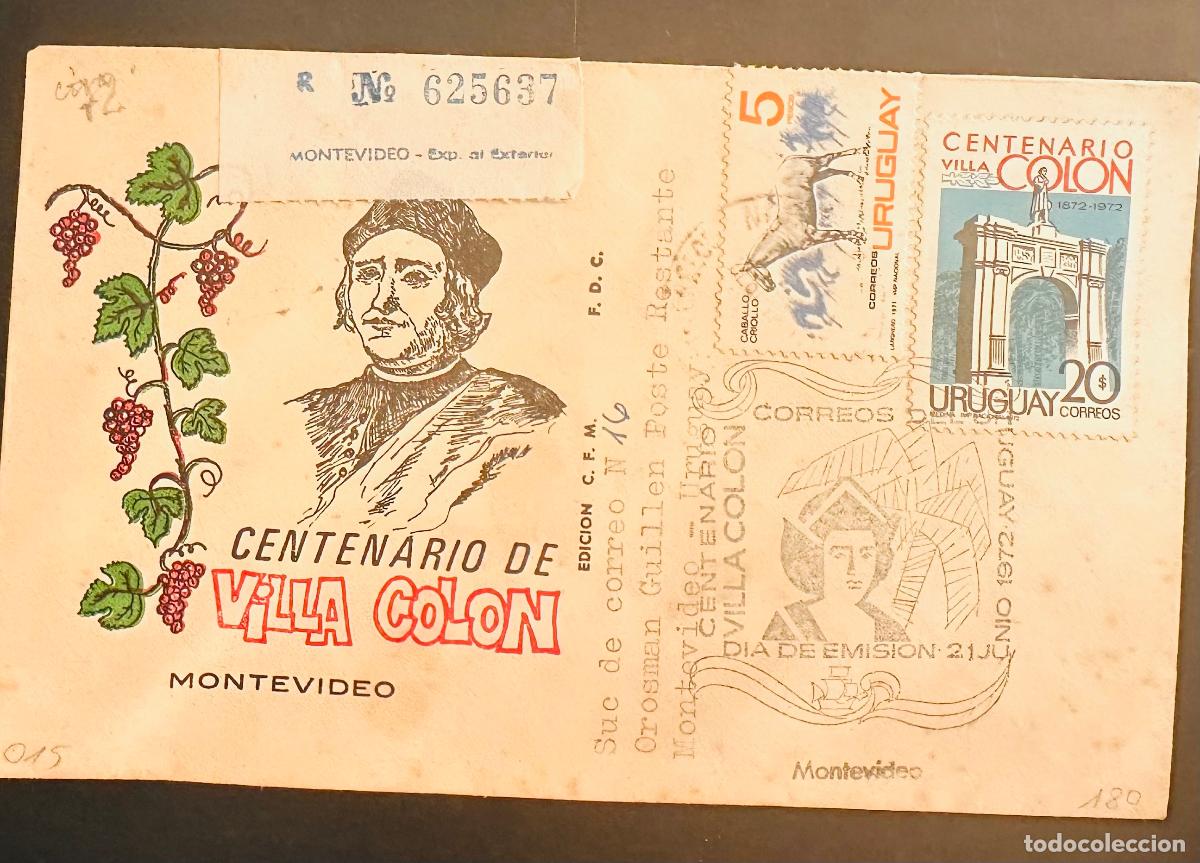Sellos: CMI) 1972. URUGUAY. STAMP FEATURING ARCHITECTURAL FACHADE OF AN ARCH FROM CENTENARIO DE VILLA COLON