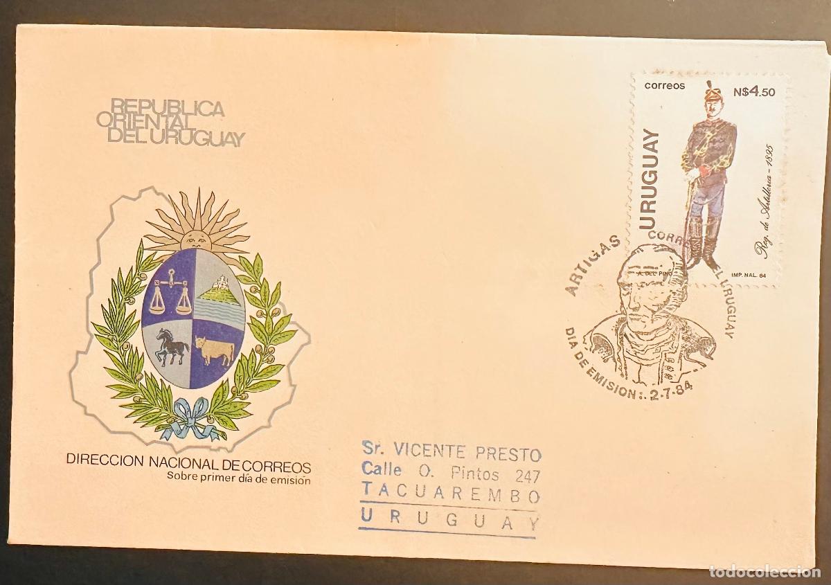 Sellos: CMI) 1984. URUGUAY. HISTORICAL MILITARY PROFILE PORTRAIT FROM REG. DE ARTILLER&Iacute;A ISSUE FEATURING ART