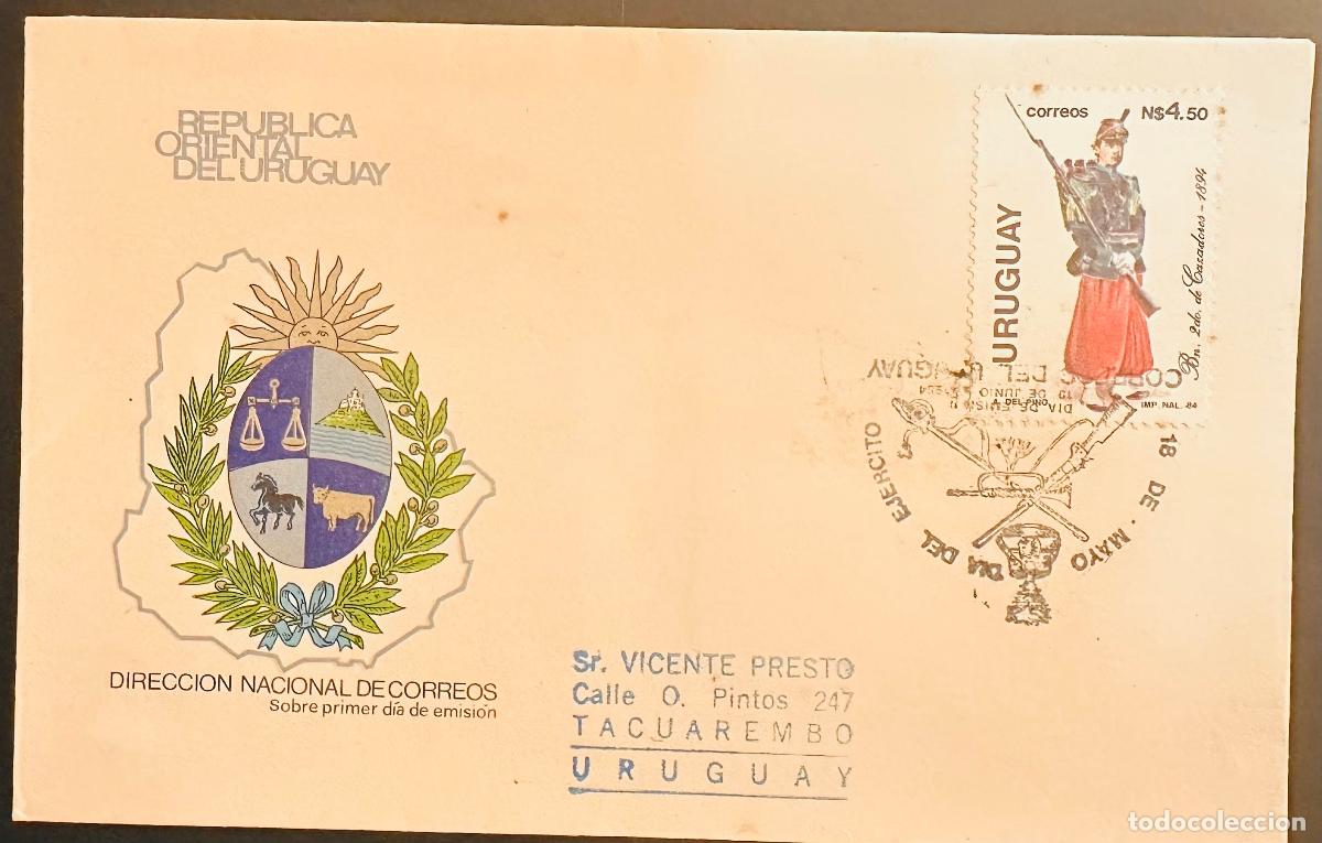 Sellos: CMI) 1984. URUGUAY. HISTORICAL MILITARY UNIFORM ILLUSTRATION ON A 4.50 NUEVOS PESOS STAMP FROM BN. 2