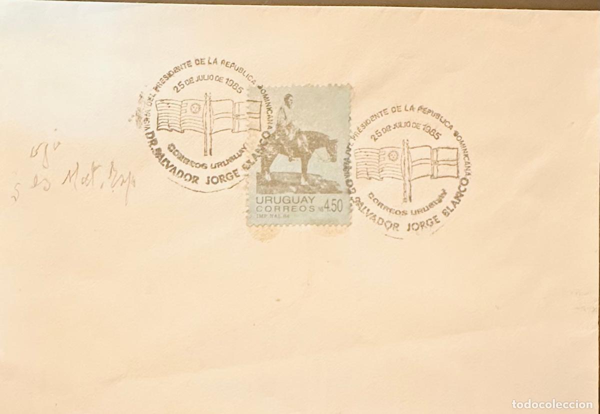 Sellos: CMI) 1985. URUGUAY. HISTORICAL CHARACTER PORTRAIT STAMP ON HORSEBACK WITH DR. SALVADOR JORGE BLANCO