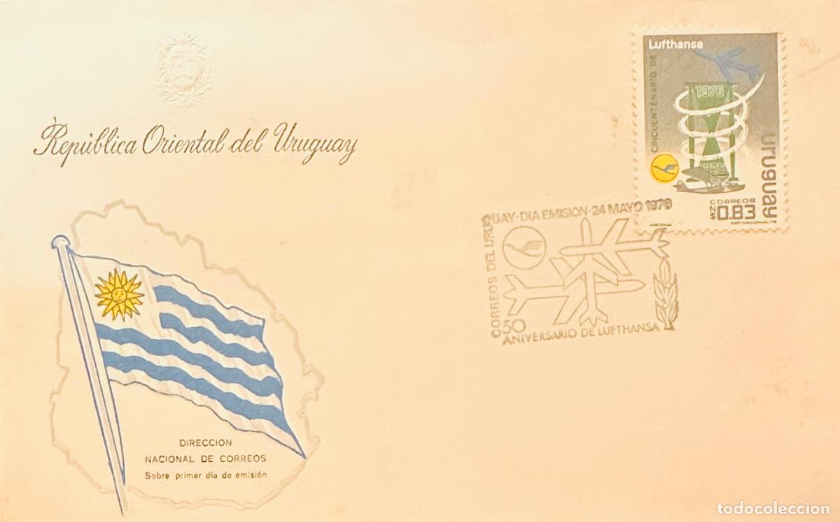 Sellos: CMI) 1976. URUGUAY. ECOLOGY HOURGLASS DESIGN FROM CINCUENTENARIO DE LUFTHANSA 50 ANIVERSARIO DE LUFT