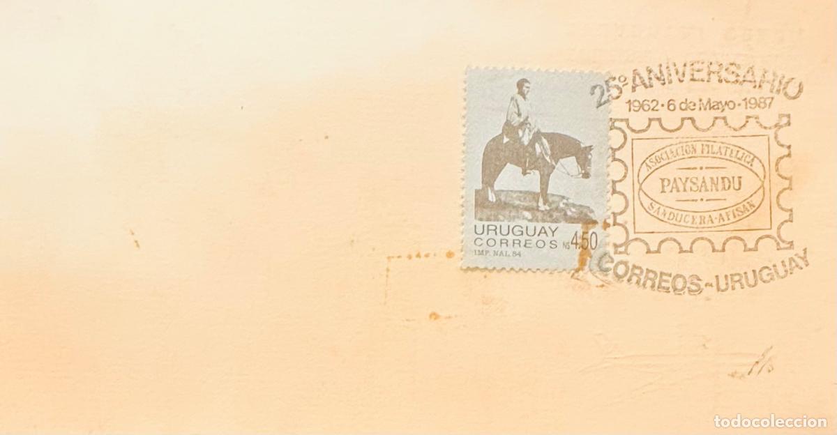 Sellos: CMI) 1987. URUGUAY. HISTORICAL CHARACTER PORTRAIT STAMP ON HORSEBACK FROM 25&ordm; ANIVERSARIO ASOCIACI&Oacute;N